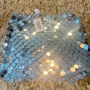 12th tribe disco sequin skirt